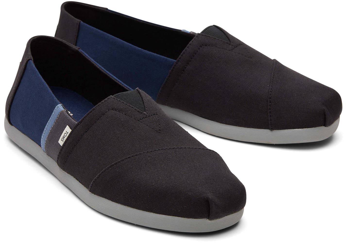 Toms Espadryle Męskie Czarne - Alpargata Color Block - 46GKNPZAC